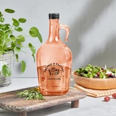 Selka Home - Mary 1500 ML Desenli Cam Galon Yağdanlık - 1