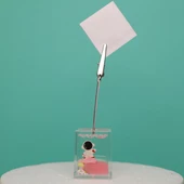 Astronot Tasarımlı Sulu Simli Notluk -Not  Tutacağı thumbnail 2