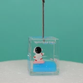 Astronot Tasarımlı Sulu Simli Notluk -Not  Tutacağı thumbnail 6