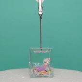 Hello Kitty Tasarımlı Sulu Simli Notluk -Not  Tutacağı - 6