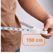 Bel Ölçer Metre Vücut Boyun Kol Bacak Ölçüm Mezura Bel Çevresi Yağ Ölçer Metre 150cm Mezro - 2