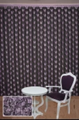 KELEBEK  MODEL LİLA ÇİFT RENK İP PERDE HAZIR DÜĞMELERİ DİKİLMİŞ İP PERDE 300*280 cm thumbnail 2