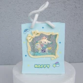 Sanro Cinnamaroll  Pilli Simli Işıklı Müzikli Çanta Şeklinde Kar Küresi - 4
