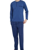 Kly Erkek Uzun Kol Midi Yaka Pijama Takım 9223 thumbnail 2