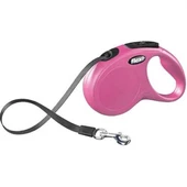 Flexi New Classic Şerit Otomatik Köpek Gezdirme Tasması Pembe Xs 3 Metre - 1