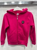 uğurböceğiçocuk 3 İp Kumaş Kapuşonlu Çocuk Hırka 9091 - 1