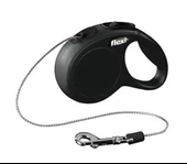 Flexi New Classic İp Otomatik Köpek Gezdirme Tasması Siyah M 5 Metre - 1