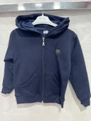 uğurböceğiçocuk 3 İp Kumaş Kapuşonlu Çocuk Hırka 9091 - 10