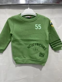 uğurböceğiçocuk Üç İp Kumaş New Friends Yazı Baskılı Sweat 11963 - 8