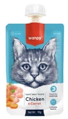 Wanpy Taze Tavuklu ve Havuçlu  Kedi Et Ezmesi 90 gr - 1