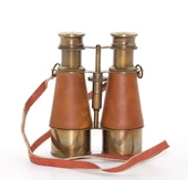 Pirinç Deri İşlemeli Dürbün 15781 - 1