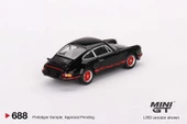 Mini GT 688 Porsche 911 RS 2.7 Black With Red Livery LHD Model Araba - 2