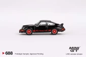Mini GT 688 Porsche 911 RS 2.7 Black With Red Livery LHD Model Araba - 3