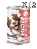 Snow Dog Premium Kıyılmış Sığır Etli Köpek Konservesi 12 Adet*400 G - 1