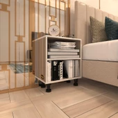 Kenzlife komodin matti crd 48x40x40 ayarlı ayaklı komidin kitaplık thumbnail 1