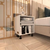 Kenzlife komodin matti byz 48x40x40 ayarlı ayaklı komidin kitaplık thumbnail 1