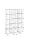 20'li Tel Küp Çok Amaçlı Organizer Raf Beyaz 33cm - 2