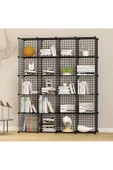 20'li Tel Küp Çok Amaçlı Organizer Raf Siyah 33cm - 2