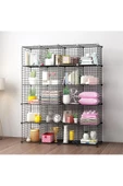20'li Tel Küp Çok Amaçlı Organizer Raf Siyah 33cm - 1