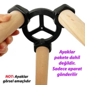 6 Adet Açılı Üçlü Sehpa Bağlantı Aparatı Zigon Puf Tabure Mobilya Masa Ayağı Ayak Takma Tabanı thumbnail 3