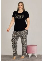 Büyük Beden  Lady 10807 Battal  Pijama Takımı - 1