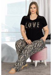 Büyük Beden  Lady 10807 Battal  Pijama Takımı - 2