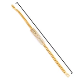 BZ Altın Kaplama Zirkon Taşlı Su Yolu Kadın Bileklik BLK-731 - 4