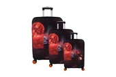 Bagacar Gezegen 3lü Set Valiz Kılıfı, 3 lü Valiz Kemeri, 3lü Valiz Etiketi - 2