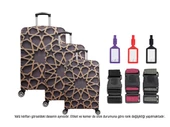 Bagacar Yıldız 3lü Set Valiz Kılıfı, 3 lü Valiz Kemeri, 3lü Valiz Etiketi - 1