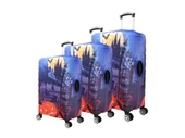 Bagacar Balkabağı 3lü Set Valiz Kılıfı, 3 lü Valiz Kemeri, 3lü Valiz Etiketi thumbnail 2