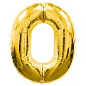 0 Rakamlı Folyo Balon Gold Renk  40 inç - 1