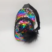 Pullu Çocuk Gögüs Çantası Gökkuşağı Rengi - 2