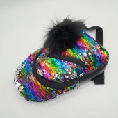 Pullu Çocuk Gögüs Çantası Gökkuşağı Rengi - 11