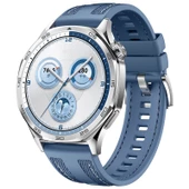 Gpack Huawei Watch GT 5 46mm Kordon Silikon Klasik Metal Tokalı Kayış KRD128 - 3