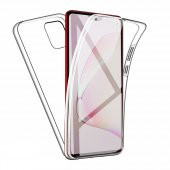 Samsung Galaxy A02s 360 Derece Şeffaf Silikon Kılıf Komple Koruma - 1