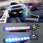 Rgb Rüzgar Enerjisi İle Çalışan Oto Led Çakar Lamba ( 2 Li Set ) - 1