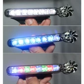 Rgb Rüzgar Enerjisi İle Çalışan Oto Led Çakar Lamba ( 2 Li Set ) - 2