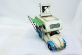 Dekoratif Metal Karavan Çerçeveli ,Kumbaralı Tenteli Biblo - 1