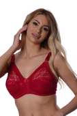 Bordo Dantelli Toparlayıcı Sütyen - 503 - 2