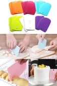 QNİAY 3lü Set Hamur Kesme Ve Kazıma Aparatı Hamur Pasta Börek Kek Çörek Şekillendirici Kesici Kazıyıcı Q06 - 8