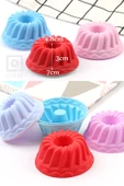 QNİAY Silikon Mini Kek Kalıbı 12 Parça Muffin Kek Kalıbı Pratik Kek Kalıbı - 2
