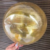Parti Malzemeleri Rose Gold Renk Simli Yuvarlak Şeffaf Balon 24 İnç - 5