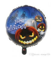 Parti Malzemeleri Happy Halloween Balkabağı Folyo Balon 18 inç - 2