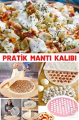 QNİAY Mantı Hamur Kesme Aparatı Büyük Boy Seri Mantımatik Mantı Hazırlama Aleti Tek Seferde 121 Mantı - 7