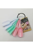 QNİAY 6'lı Plastik Baharat Kaşığı Toz Baharat,kahve,tuz Ve Şeker Kaşığı Renkli Mini Kürek - 2