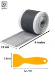 QNİAY yapışkanlı Çok Amaçlı Gider Süzgeci, Saç Kılı Tutucu Ve Sineklik Tamir Kiti 12 Cm * 4 Metre thumbnail 2