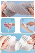 QNİAY Yumuşak Sihirli Banyo Kesesi Vücut Duş Süngeri Ekstra Vücut Masaj Fırçası Duş Banyo Lifi Ve Süngeri - 1