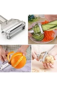 QNİAY Profesyonel Julyen Kesici Ve Rendeleme Sebze Meyve Soyucu Şekillendirici Turbo Jülyen thumbnail 2