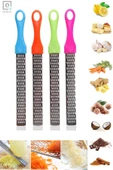 QNİAY Qnykitchen Renkli Saplı Limon Peynir Sarımsak Zencefil Vb. Uzun Rende (1adet) - 1