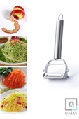 QNİAY Pratik Paslanmaz Çelik Turbo Jülyen Meyve Sebze Soyucu Kesici Doğrayıcı thumbnail 3